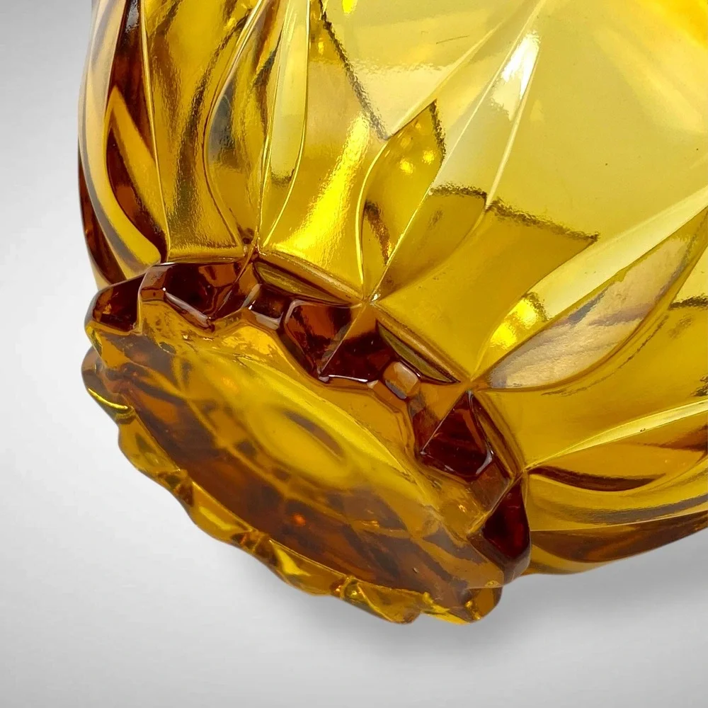 Fenton Valencia Amber Candy Box With Lid Vintage Glass 1969–1971 - Picture 7 of 8
